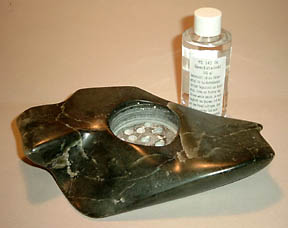 Workshop Speckstein-Leuchter - Polieren