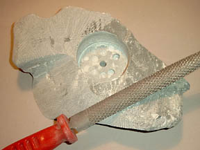 Workshop Speckstein-Leuchter - Feilen