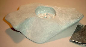 Workshop Speckstein-Leuchter - Schleifen grob